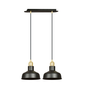 Lampa wisząca Emibig Ibor 2 czarna 2×E27