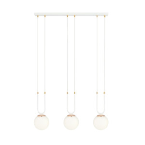 Lampa wisząca Glam biały 3x E14 - Emibig