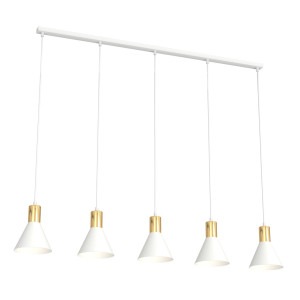 Lampa wisząca Emibig Rosa 5 biała 5×E27