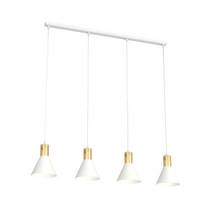 Lampa wisząca Emibig Rosa 4 biała 4×E27