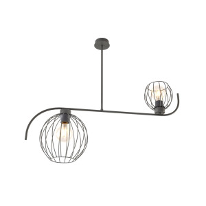 Lampa sufitowa Emibig Echo 2 czarna 2×E27