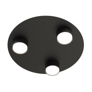 Lampa wisząca Emibig Bolx 3 czarna 3×GX53