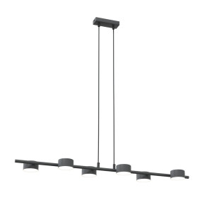 Lampa wisząca Emibig Sora 6 czarna 6×GX53