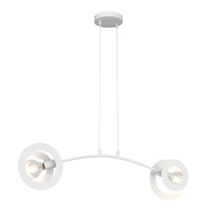 Lampa wisząca Emibig Euforia 2 biała 2×E27