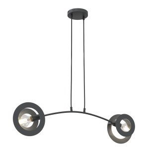 Lampa wisząca Emibig Euforia 2 czarna 2×E27