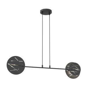 Lampa wisząca Emibig Xotic 2 czarna 2×E27