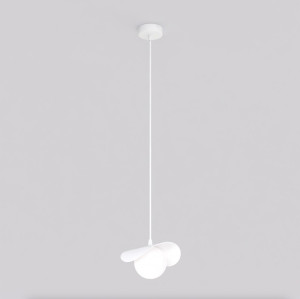 Lampa wisząca Emibig Ritual 1584 biała z białym kloszem 1×G9