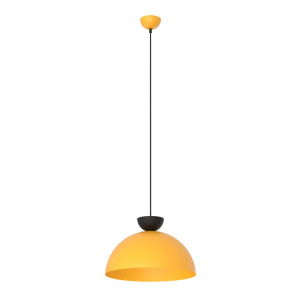 Lampa wisząca Emibig Lunaro 1474 czarna z pomarańczowym kloszem 1×GX53