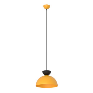 Lampa wisząca Emibig Lunaro czarna z pomarańczowym kloszem 1×GX53