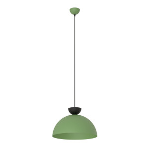 Lampa wisząca Emibig Lunaro 1473 czarna z zielonym kloszem 1×GX53