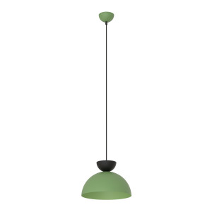 Lampa wisząca Emibig Lunaro czarna z zielonym kloszem 1×GX53