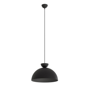 Lampa wisząca Emibig Lunaro czarna z czarnym kloszem 1×GX53