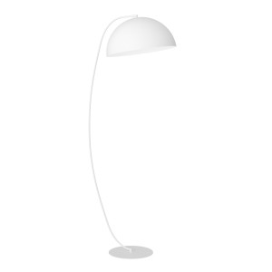 Lampa podłogowa Emibig Arcos LP1 biała z białym kloszem