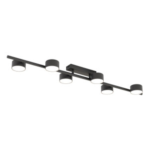 Lampa sufitowa Emibig Bet czarna 6×GX53