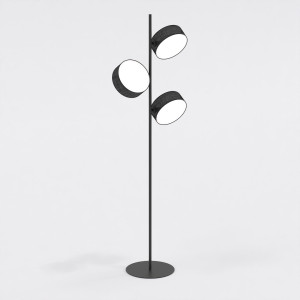 Lampa podłogowa Emibig Drumz LP3 czarna 3×E14