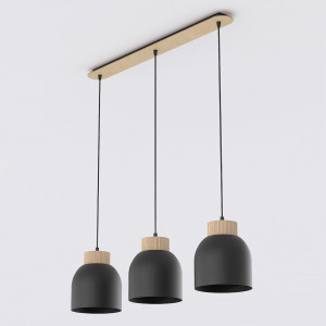 Lampa wisząca Emibig Vigo 3 czarna 3×E27