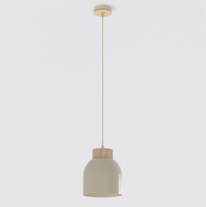 Lampa wisząca Emibig Vigo beżowa 1×E27