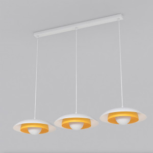 Lampa wisząca SKIN 3 WH ORANGE 3xG9 biało-pomarańczowa 1606/3 Emibig