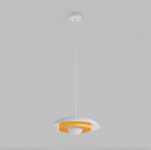 Lampa wisząca Emibig Skin 1606 biała z białym kloszem 1×G9