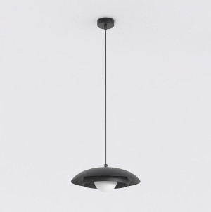 Lampa wisząca Emibig Skin 1603 czarna z białym kloszem 1×G9