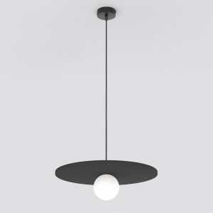 Lampa wisząca Emibig Calma brązowa z czarnym kloszem 1×G9