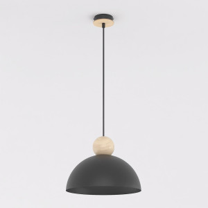 Lampa wisząca Emibig Kaki 1676 czarna 1×E27