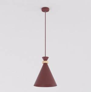 Lampa wisząca Emibig Zero 1 burgundowa E27