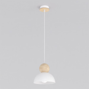 Lampa wisząca Emibig Kaki biała 1×E27