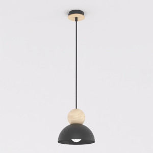 Lampa wisząca Emibig Kaki czarna 1×E27