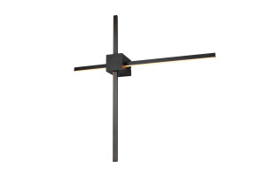 Kinkiet Cassino czarny LED zintegrowany 237770132 - Trio