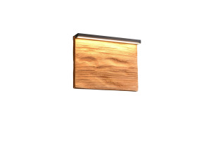 Kinkiet Kalea drewno jasne i ciemne LED zintegrowany 255510130 - Trio