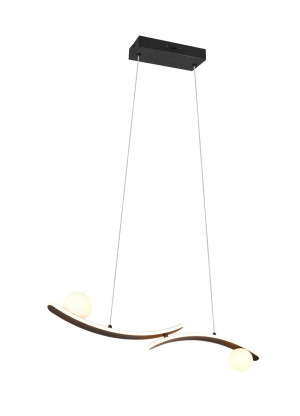 Lampa wisząca Napoli czarny, biały LED zintegrowany 337910232 - Trio