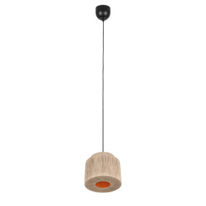 Lampa wisząca Smilla naturalny, czarny E27 366800136 - Trio