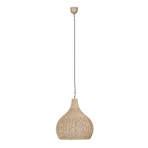 Lampa wisząca Janne naturalny, czarny E27 366700136 - Trio