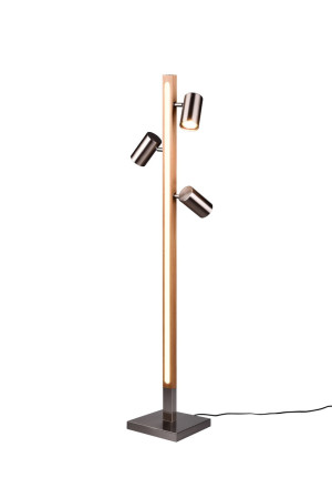Lampa podłogowa Marley srebrny i odcienie srebra LED zintegrowany + GU10 412510407 - Trio