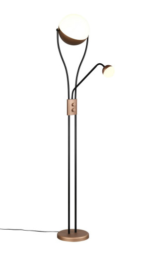 Lampa podłogowa Chris brązowy i odcienie brązu LED zintegrowany 478310265 - Trio