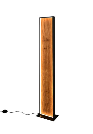 Lampa podłogowa Kalea drewno jasne i ciemne LED zintegrowany 455510130 - Trio