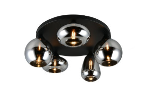 Lampa sufitowa Lumina czarny, inny E14 617030532 - Trio