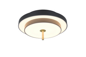 Lampa sufitowa Keaton czarny, złoty i odcienie złota LED zintegrowany 640210180 - Trio