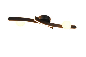 Lampa sufitowa Napoli czarny, biały LED zintegrowany 637910232 - Trio