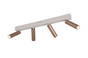 Reflektor Ambala brązowy i odcienie brązu LED zintegrowany 849210465 - Trio