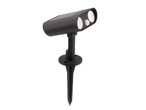 Lampa zewnętrzna Bingo Solar - Czujnik Ruchu czarny LED zintegrowany 6938401330 - Lutec