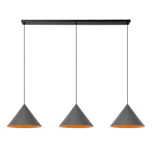 Lampa wisząca Spitze szary i odcienie szarości E27 21440/03/36 - Lucide