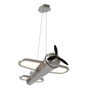 Lampa wisząca Fokker srebrny i odcienie srebra LED zintegrowany 77490/26/15 - Lucide