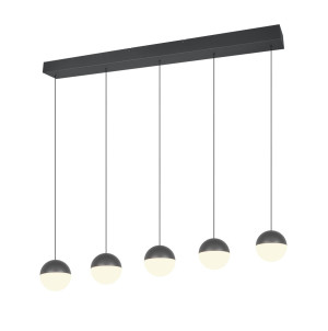 Lampa wisząca Senta czarny i odcienie czerni LED zintegrowany R33555142 - RL