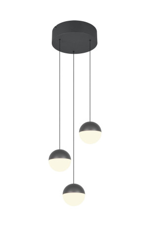 Lampa wisząca Senta czarny i odcienie czerni LED zintegrowany R33553342 - RL