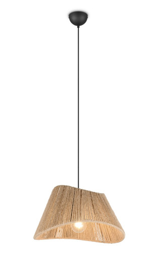 Lampa wisząca Valerie czarny, naturalny E27 R31881036 - RL
