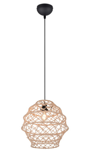Lampa wisząca Hive czarny, naturalny E27 R31681936 - RL