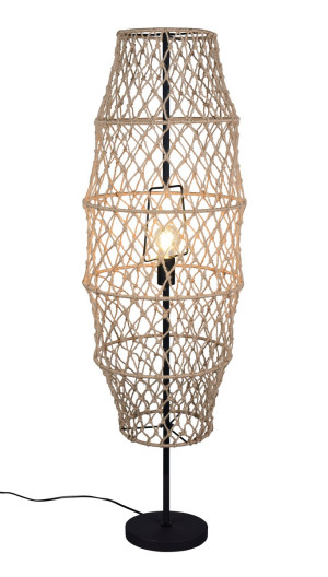 Lampa podłogowa Hive czarny, naturalny E27 R41681036 - RL