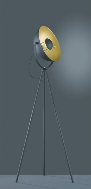 Lampa podłogowa Chewy czarny, złoty i odcienie złota E27 R40181032 - RL